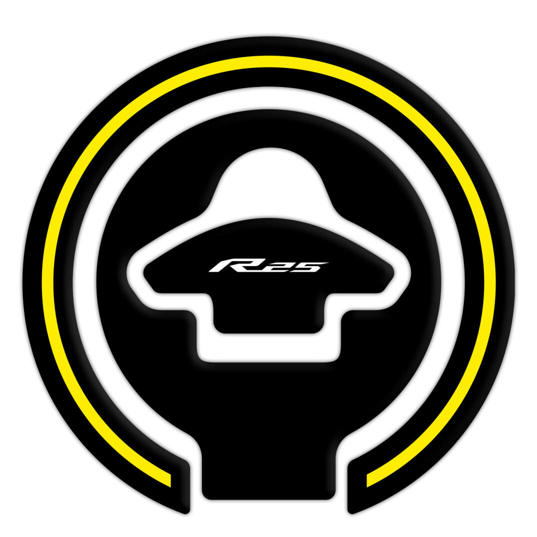 GP Kompozit Yamaha R25 2015-2018 Uyumlu Tank Pad Seti Sarı - 4
