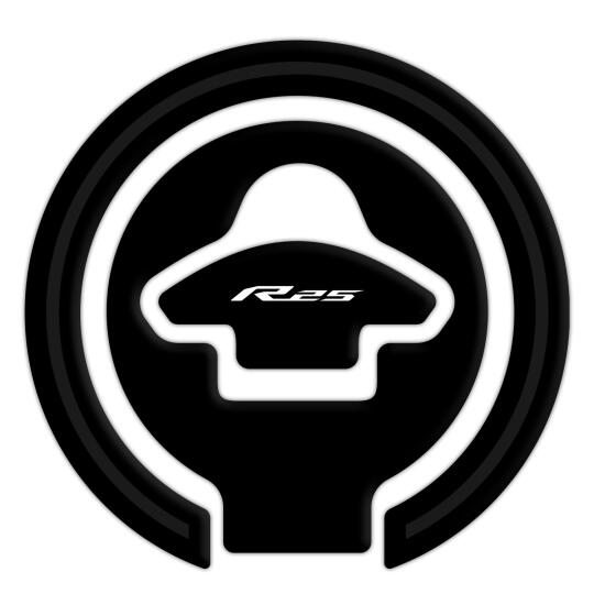 GP Kompozit Yamaha R25 2015-2018 Uyumlu Tank Pad Seti Siyah - 4