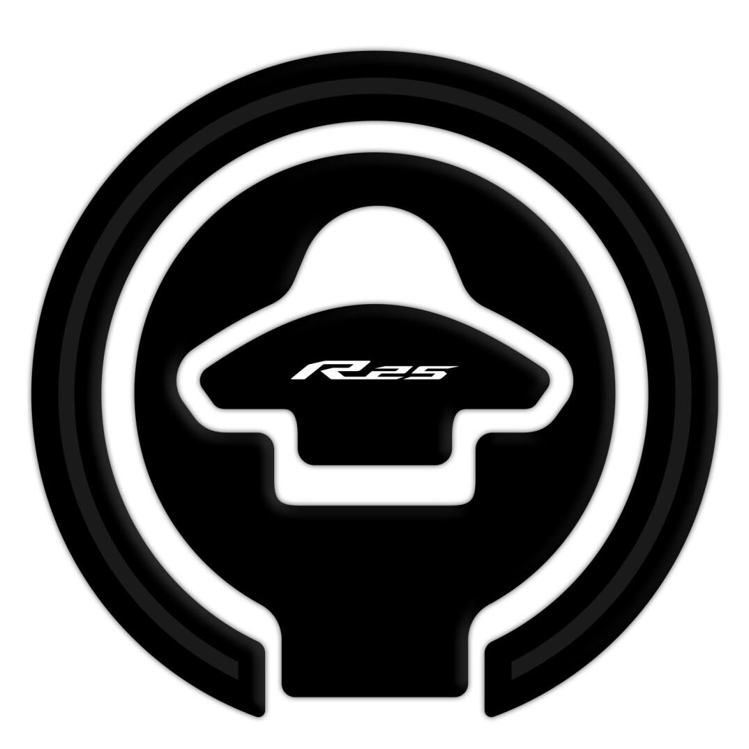 GP Kompozit Yamaha R25 2015-2018 Uyumlu Tank Pad Seti Siyah - 4