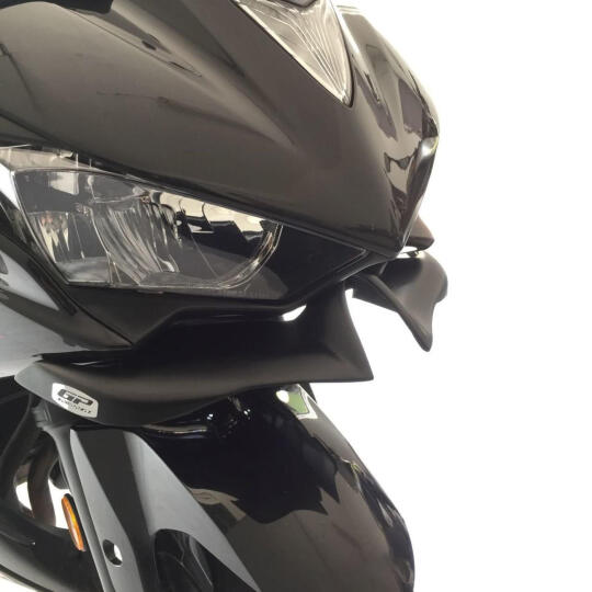 GP Kompozit Yamaha R25 2015-2018 Uyumlu Winglet Siyah (1)