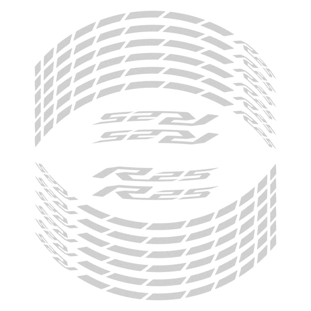 GP Kompozit Yamaha R25 2015-2026 Uyumlu Jant Şeridi Reflektif Gri - 1