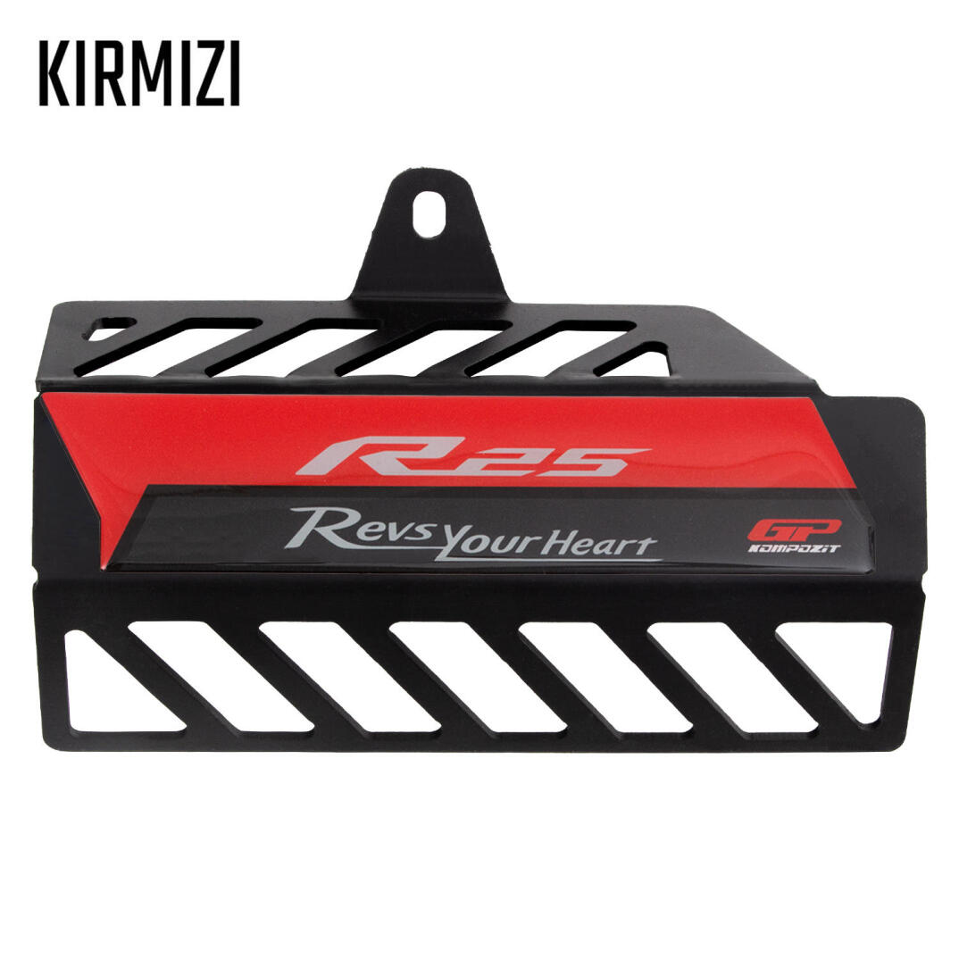 GP Kompozit Yamaha R25 2016-2024 Uyumlu Egzoz Koruma Kapağı Siyah - 2