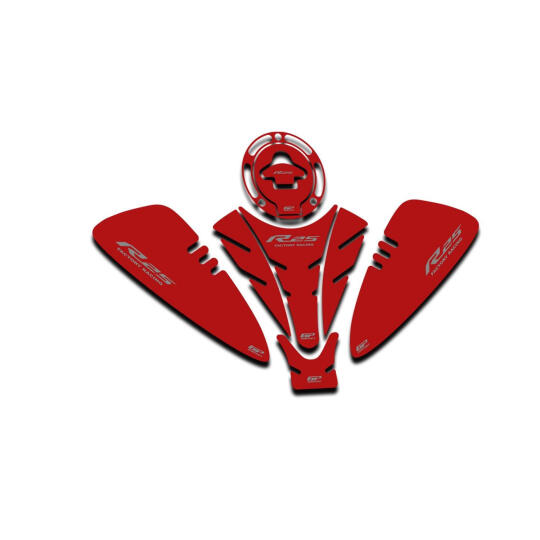 GP Kompozit Yamaha R25 2019-2026 Uyumlu Tank Pad Seti Kırmızı - 6
