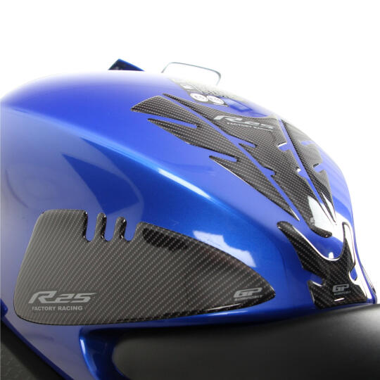 GP Kompozit Yamaha R25 2019-2026 Uyumlu Tank Pad Seti Mavi - 5