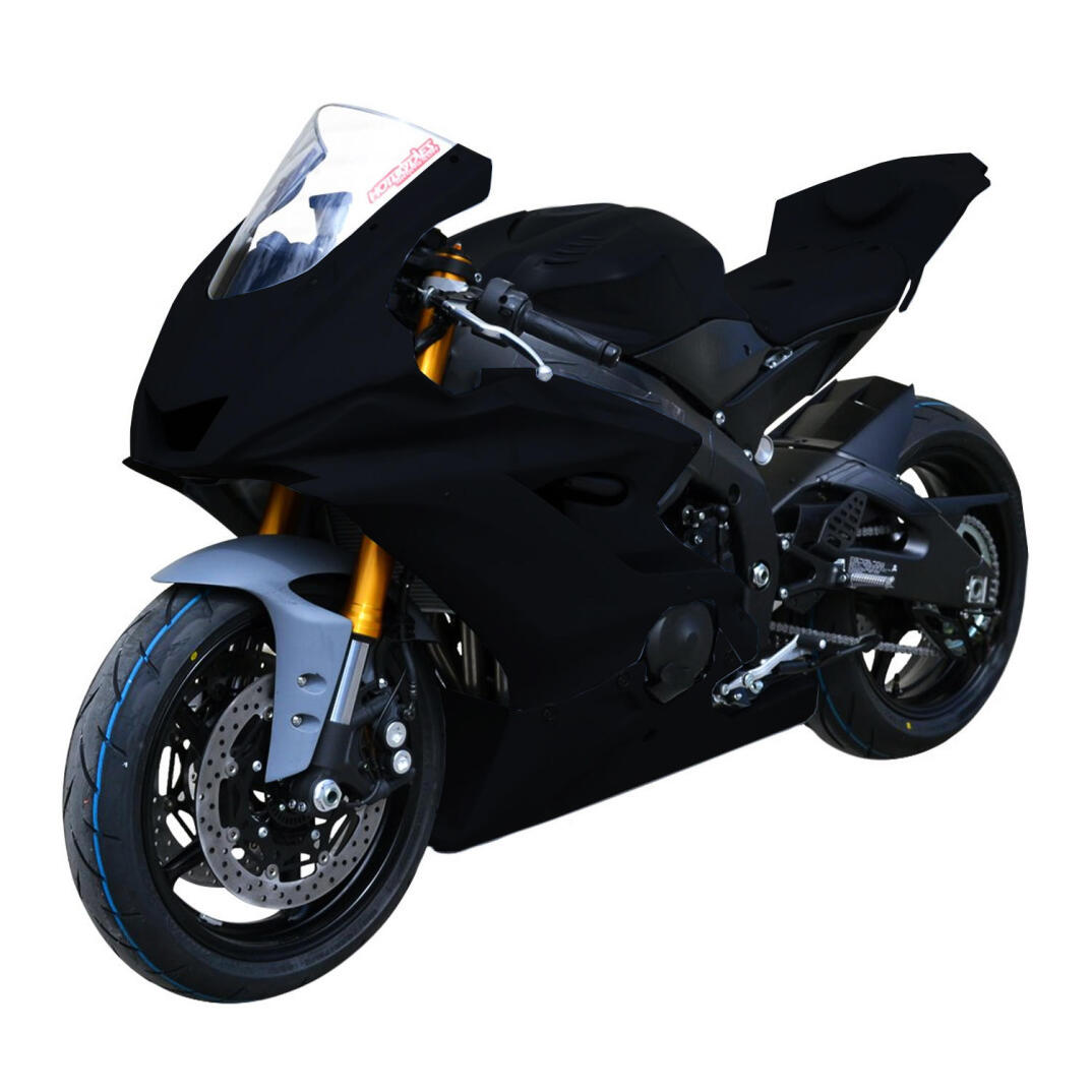 GP Kompozit Yamaha R6 2008-2016 Uyumlu Yarış Grenajı Siyah - 1