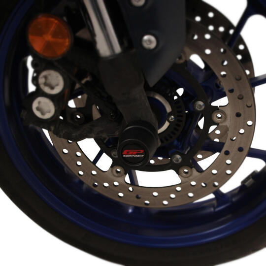 GP Kompozit Yamaha R7 2021-2024 Uyumlu Aks Koruma Takozu Seti Siyah (1)