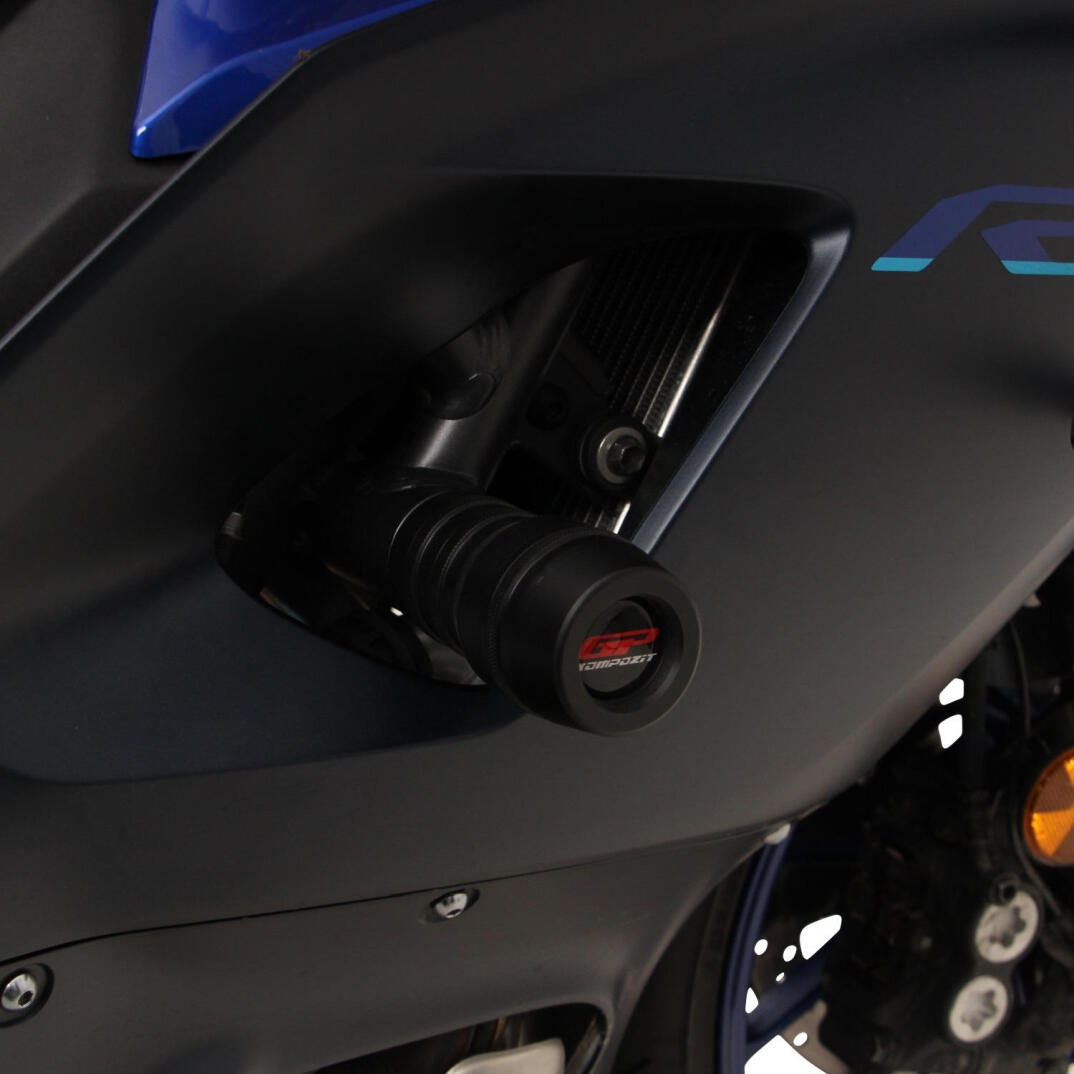 GP Kompozit Yamaha R7 2021-2024 Uyumlu Motor Koruma Takozu Siyah - 2