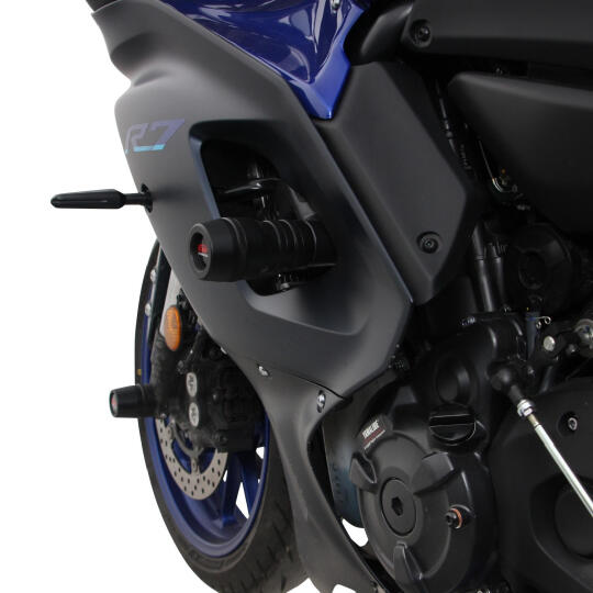 GP Kompozit Yamaha R7 2021-2024 Uyumlu Motor Koruma Takozu Siyah - 4