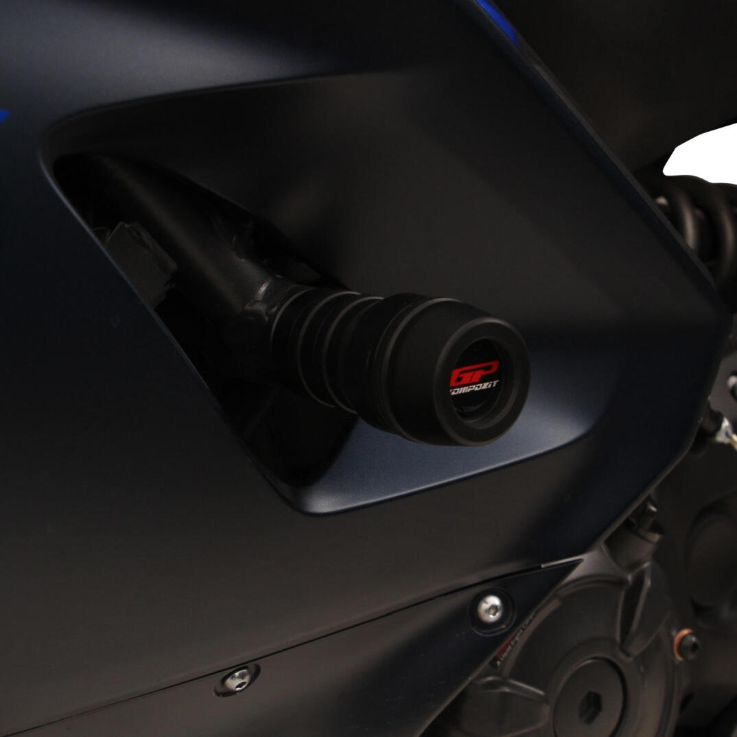 GP Kompozit Yamaha R7 2021-2024 Uyumlu Motor Koruma Takozu Siyah - 5