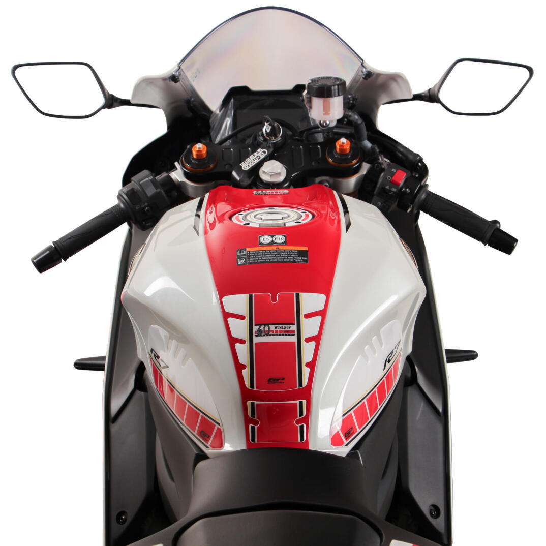 GP Kompozit Yamaha R7 2021-2024 Uyumlu Tank Pad Seti 60.Yıl - 2