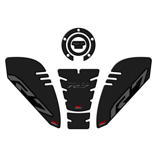 GP Kompozit Yamaha R7 2021-2024 Uyumlu Tank Pad Seti Karbon