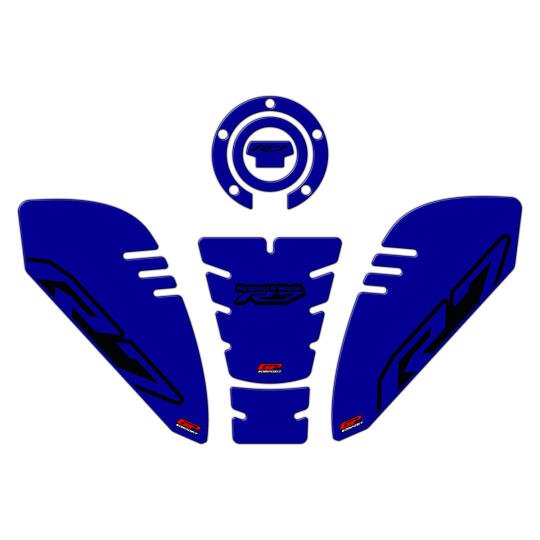 GP Kompozit Yamaha R7 2021-2024 Uyumlu Tank Pad Seti Mavi