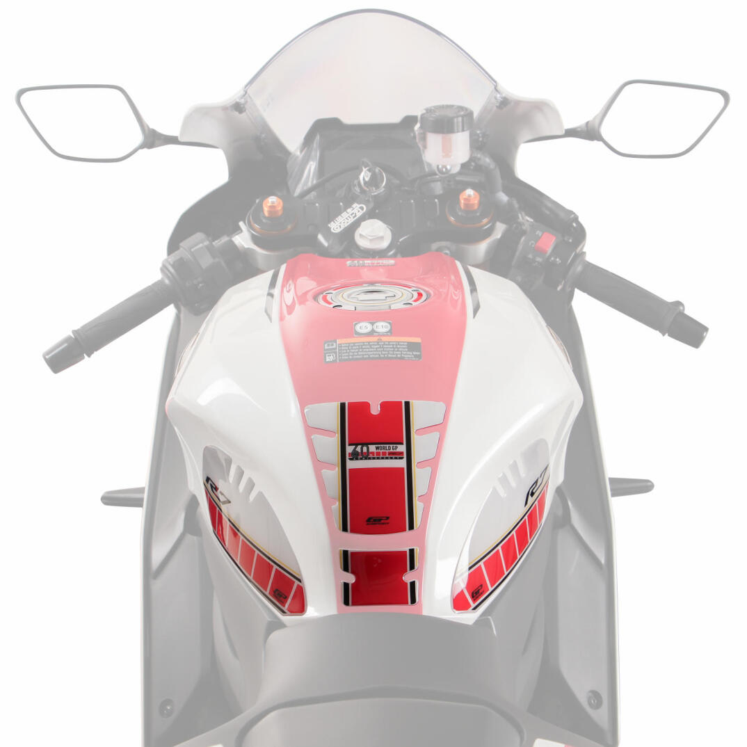GP Kompozit Yamaha R7 2021-2024 Uyumlu Tank Pad Seti Mavi - 3