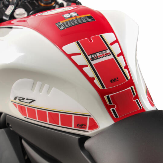 GP Kompozit Yamaha R7 2021-2024 Uyumlu Tank Pad Seti Mavi - 5