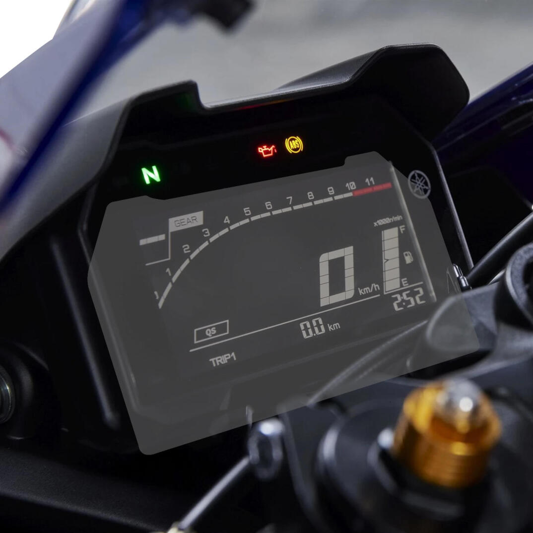 GP Kompozit Yamaha R7 2023-2024 Uyumlu Motosiklet Ekran Koruyucu Şeffaf - 2