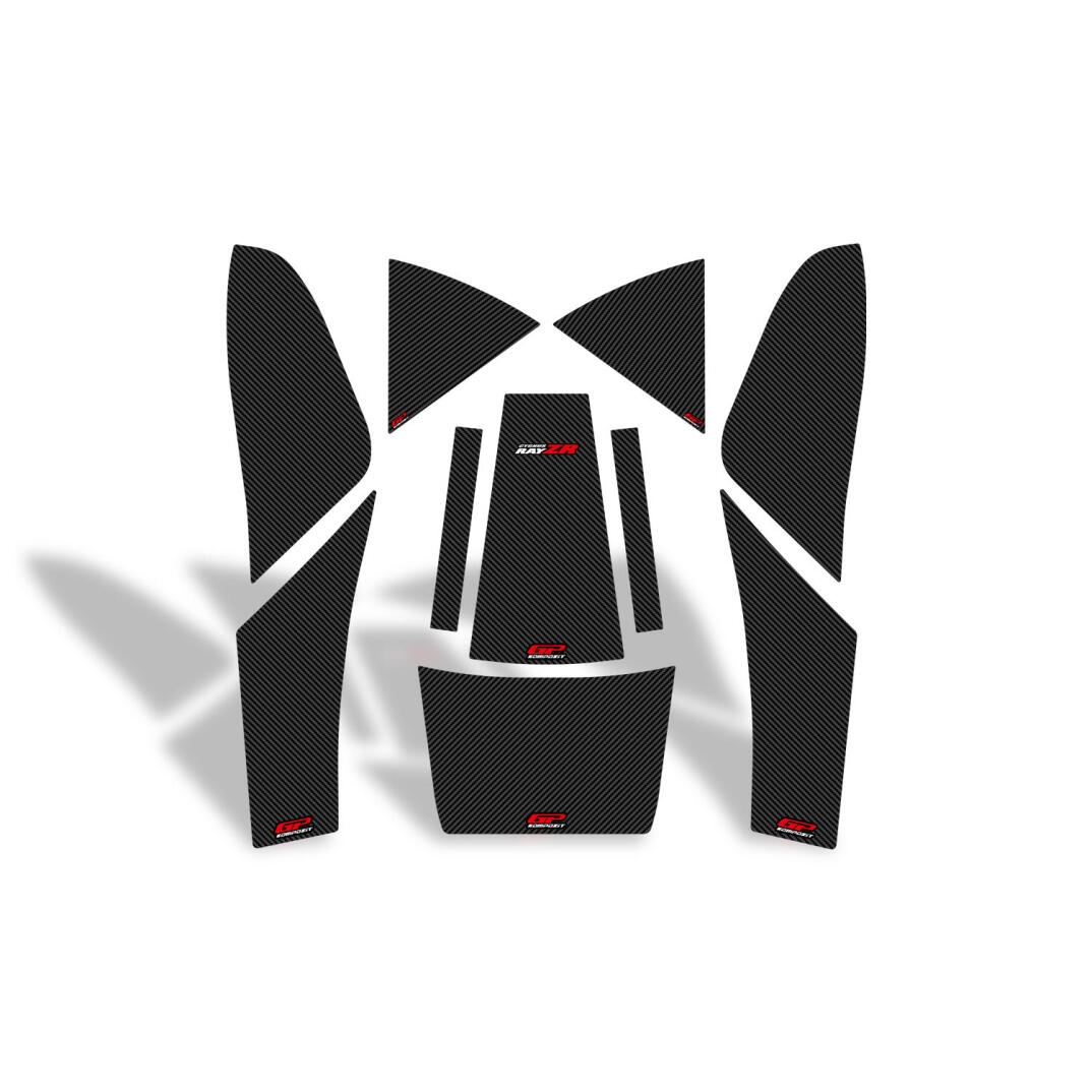 GP Kompozit Yamaha RayZR 2022-2024 Uyumlu Tank Pad Karbon - 1