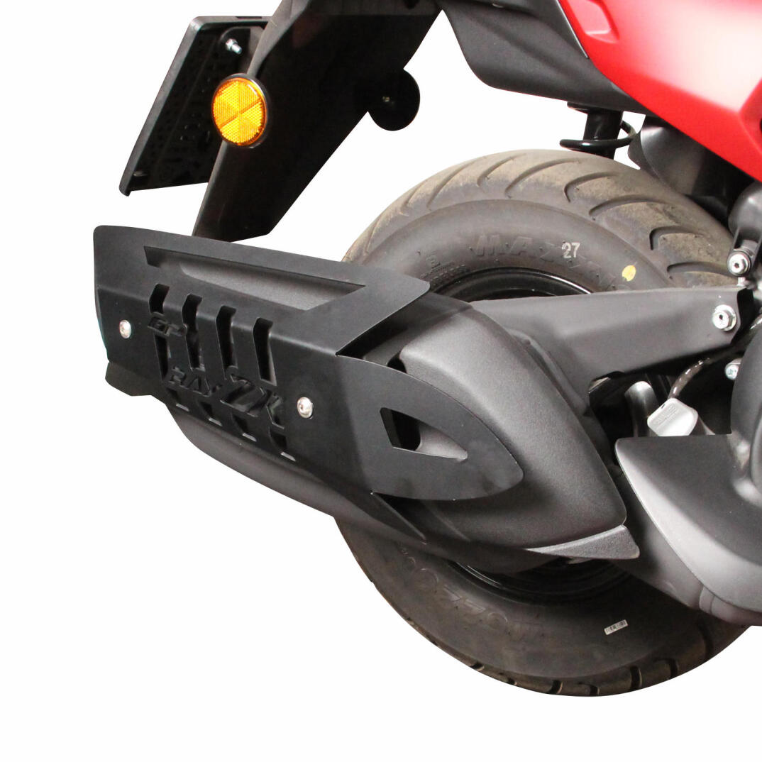 GP Kompozit Yamaha RayZR 2024 Uyumlu Egzoz Koruma Kapağı Siyah - 4