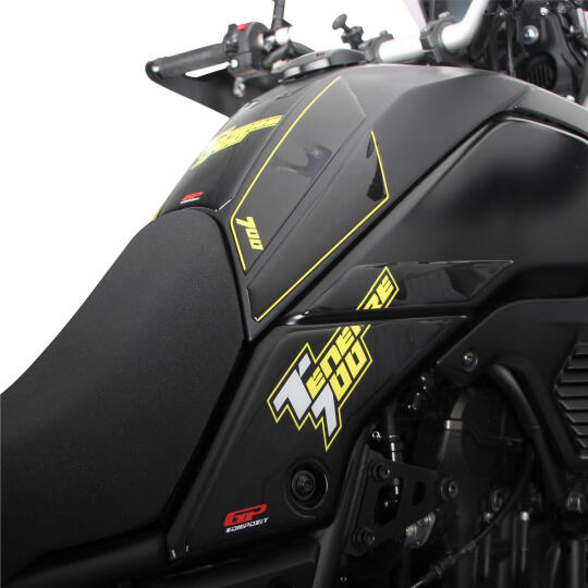 GP Kompozit Yamaha Tenere 700 2019-2023 Uyumlu Tank Pad Seti Mavi - 4
