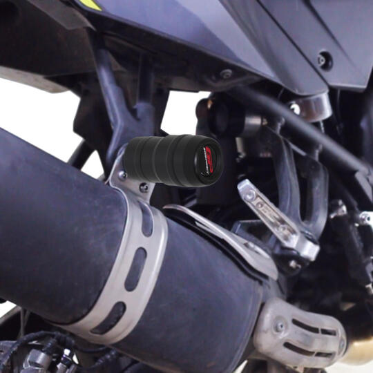GP Kompozit Yamaha Tenere 700 2019-2024 Uyumlu Egzoz Koruma Takozu Siyah (1)