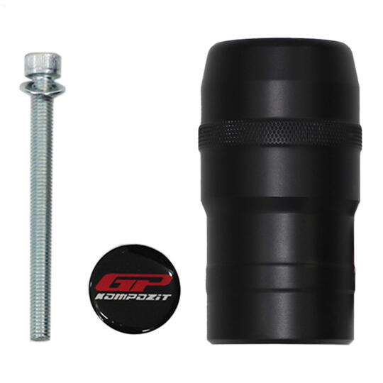 GP Kompozit Yamaha Tenere 700 2019-2024 Uyumlu Egzoz Koruma Takozu Siyah - 3
