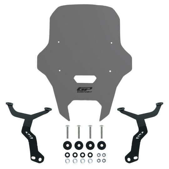 GP Kompozit Yamaha WR 125 R 2025-2026 Uyumlu Kısa Ön Cam Füme - 5