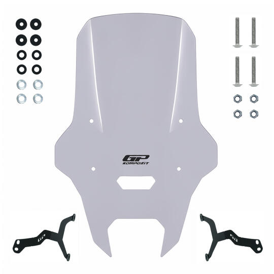 GP Kompozit Yamaha WR 125 R 2025-2026 Uyumlu Ön Cam Füme - 4
