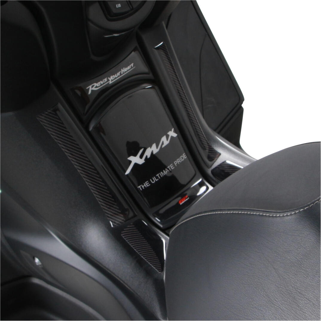 GP Kompozit Yamaha XMAX 2018-2022 Uyumlu Tank Pad Seti Siyah-Karbon - 3