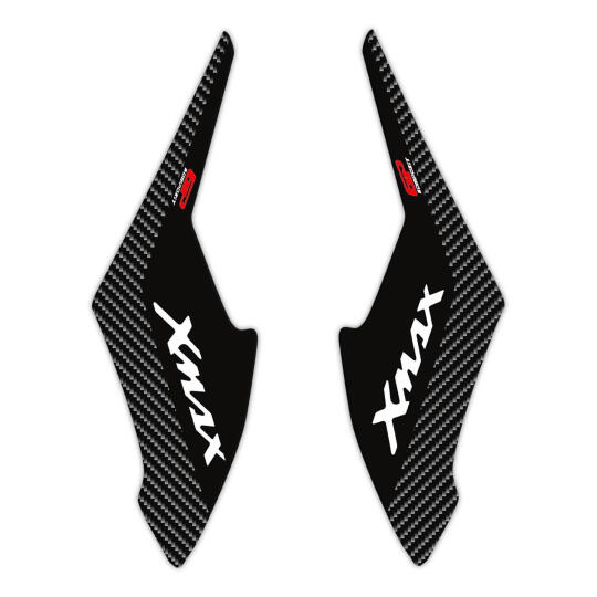 GP Kompozit Yamaha XMAX 2018-2022 Uyumlu Yan Pad Seti Siyah-Karbon