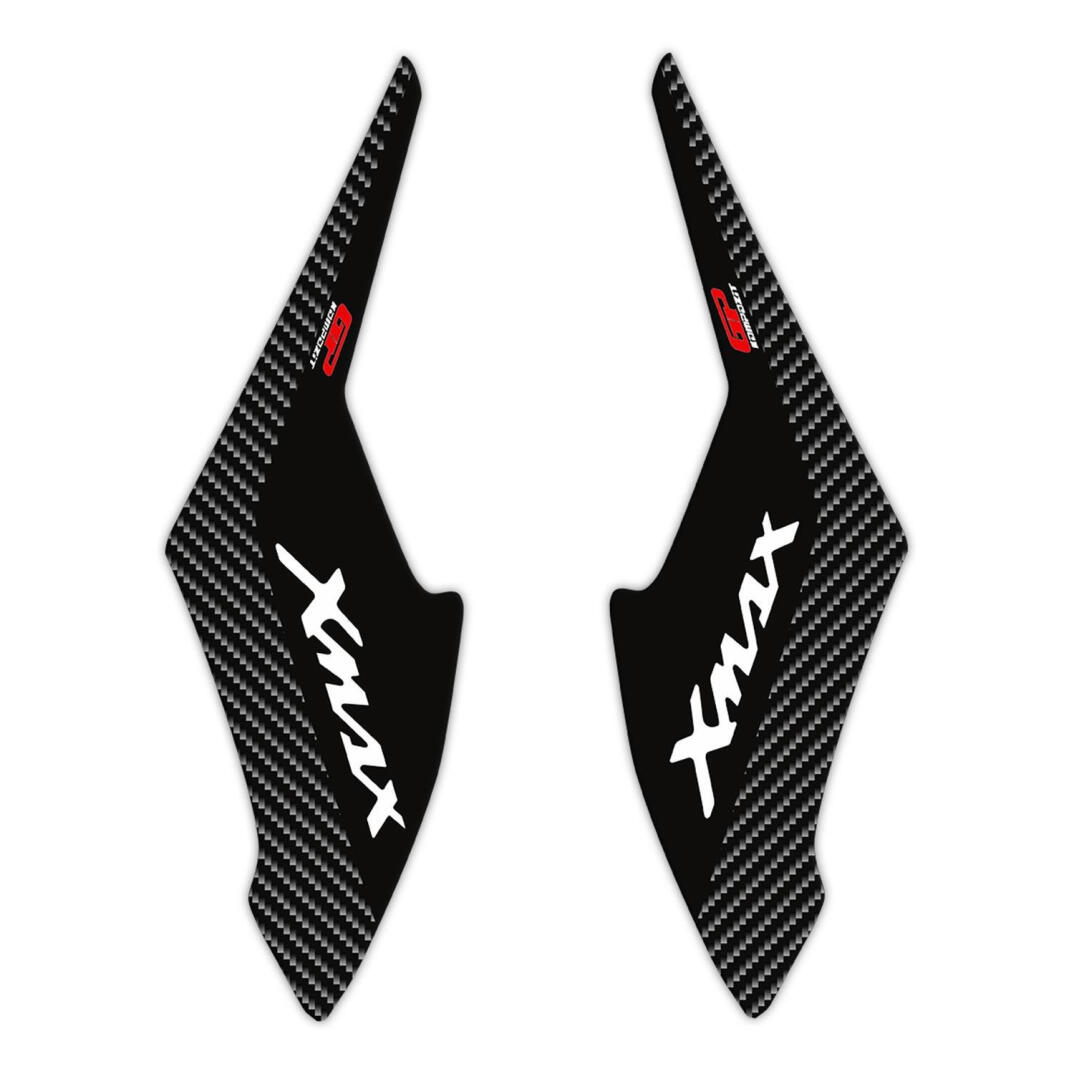 GP Kompozit Yamaha XMAX 2018-2022 Uyumlu Yan Pad Seti Siyah-Karbon - 1