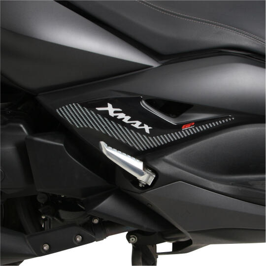 GP Kompozit Yamaha XMAX 2018-2022 Uyumlu Yan Pad Seti Siyah-Karbon (1)
