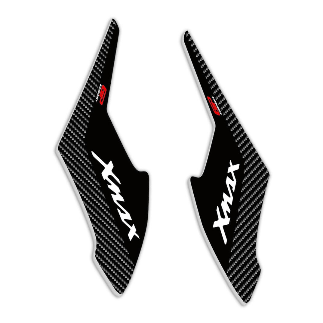 GP Kompozit Yamaha XMAX 2018-2022 Uyumlu Yan Pad Seti Siyah-Karbon - 4