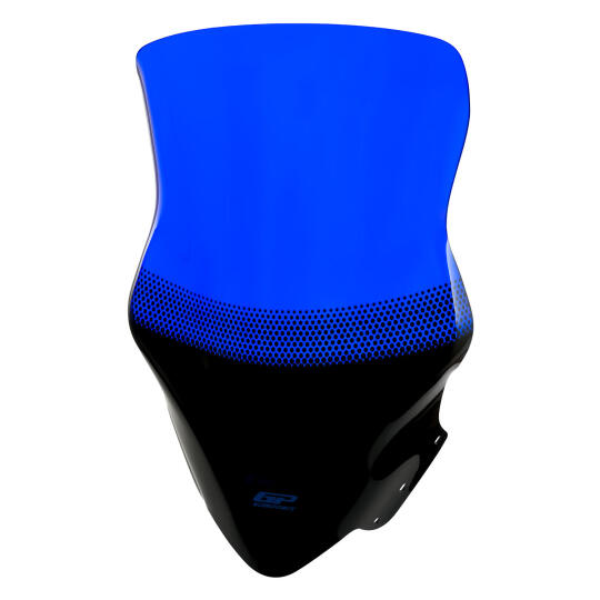 GP Kompozit Yamaha XMAX 250 2011-2013 Uyumlu Baskılı Ön Cam Mavi (1)