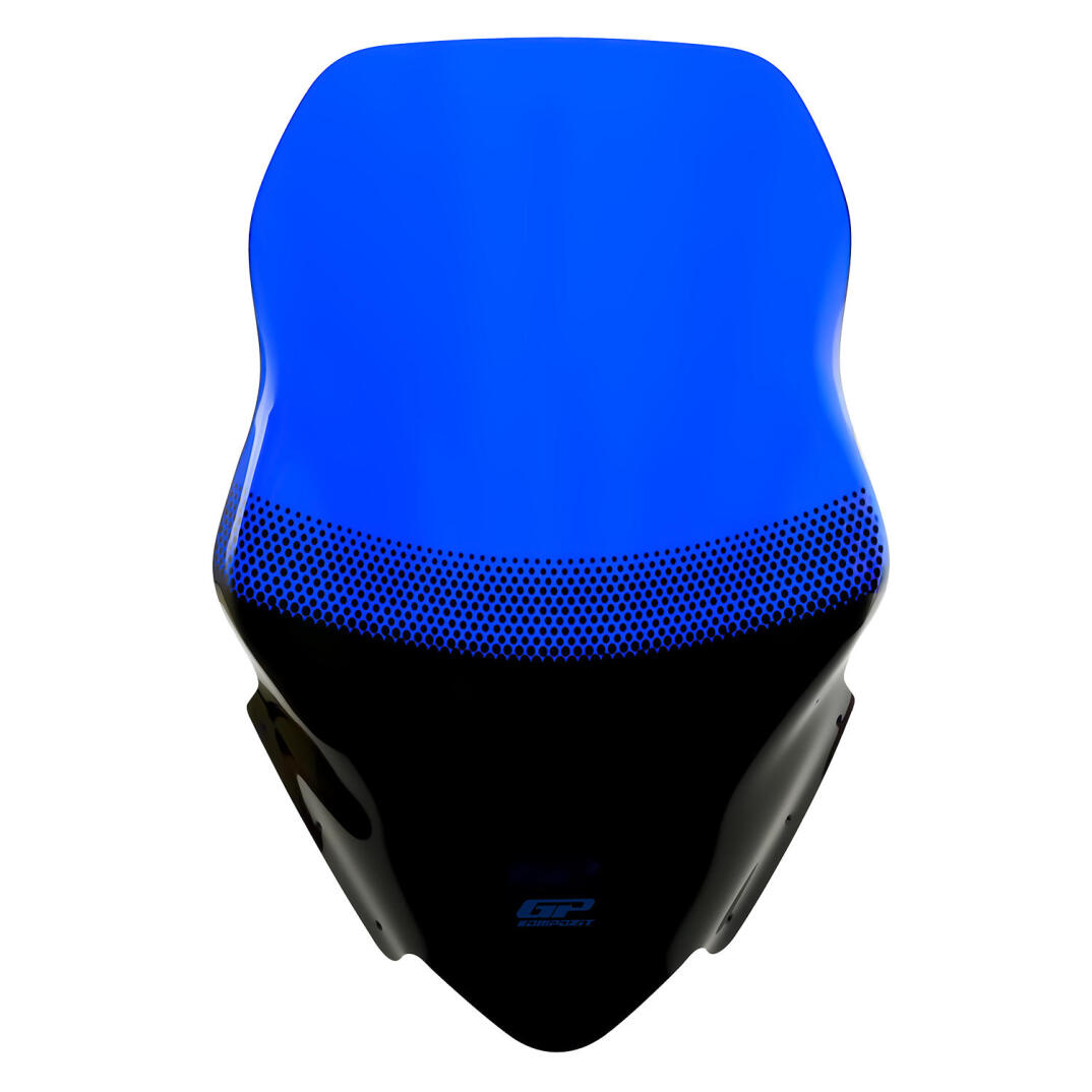 GP Kompozit Yamaha XMAX 250 / 400 2014-2017 Uyumlu Baskılı Ön Cam Mavi - 1