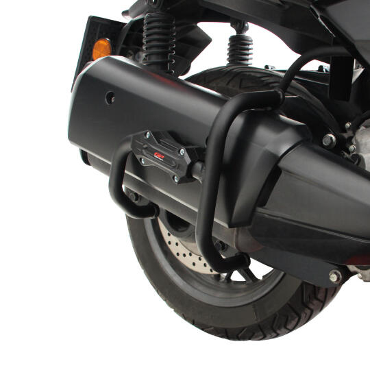 GP Kompozit Yamaha XMAX 250 2018-2024 Uyumlu Egzoz Koruma Demiri Siyah - 3
