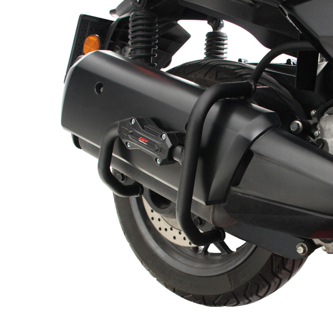 GP Kompozit Yamaha XMAX 250 2018-2024 Uyumlu Egzoz Koruma Demiri Siyah - 3