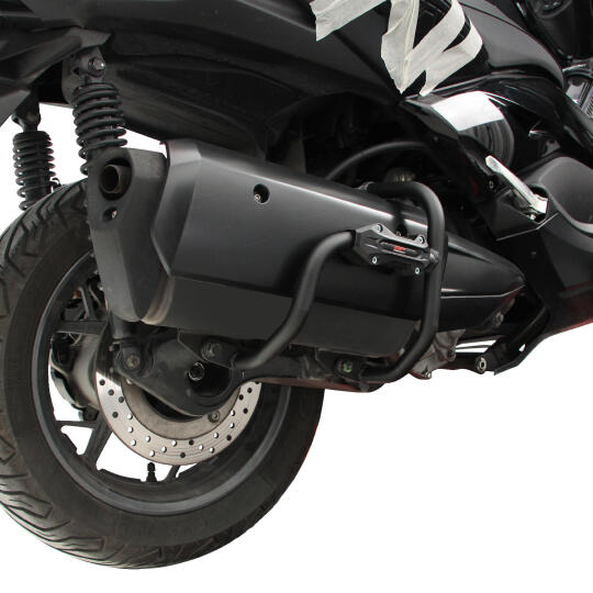 GP Kompozit Yamaha XMAX 250 2018-2024 Uyumlu Egzoz Koruma Demiri Siyah - 4