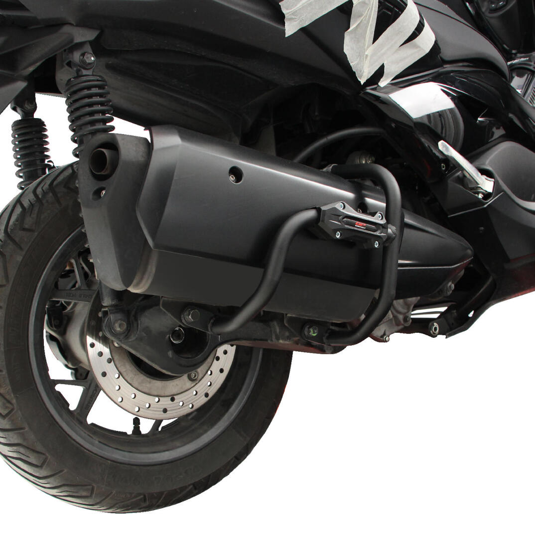 GP Kompozit Yamaha XMAX 250 2018-2024 Uyumlu Egzoz Koruma Demiri Siyah - 4