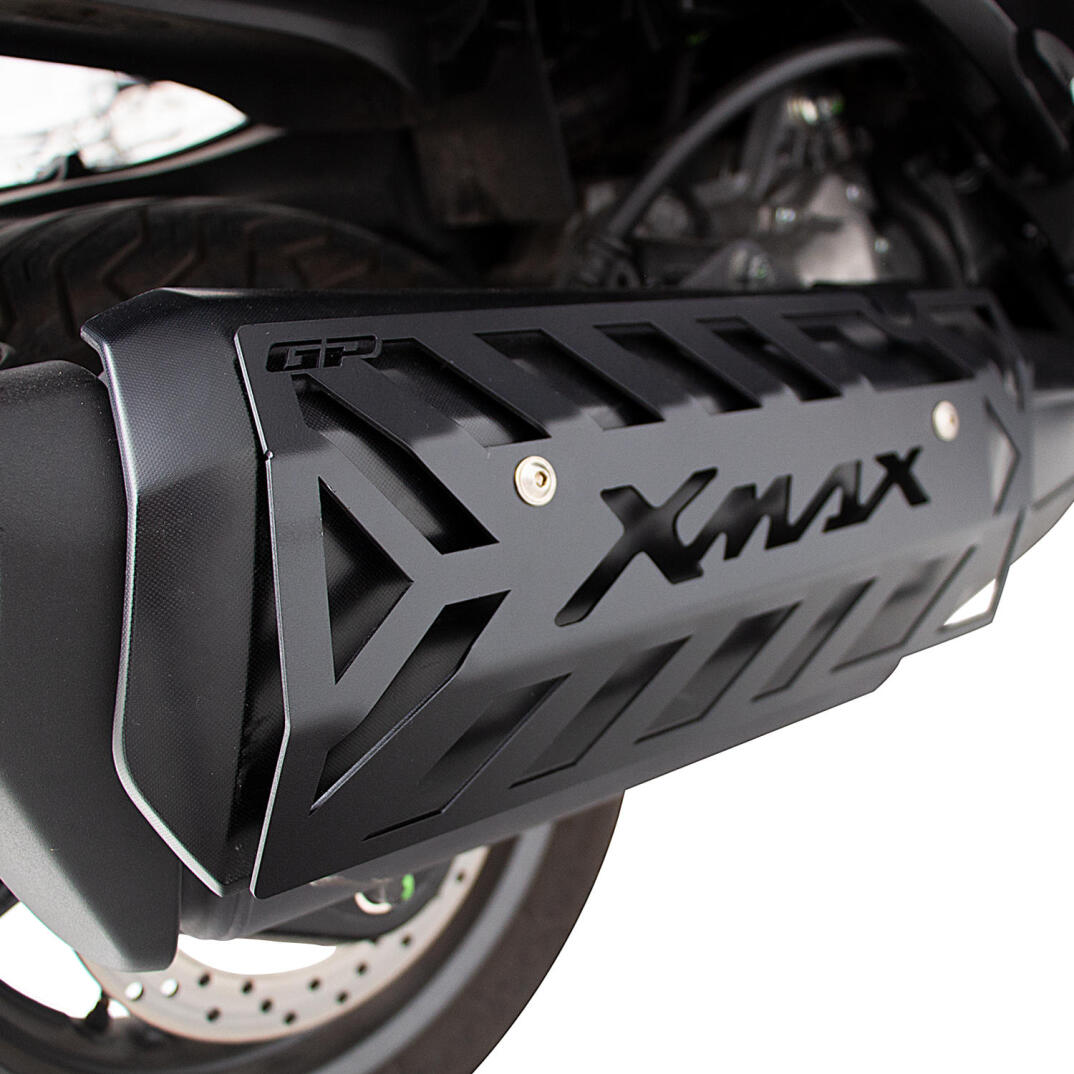 GP Kompozit Yamaha XMAX 250 2018-2024 Uyumlu Egzoz Koruma Kapağı Siyah - 3