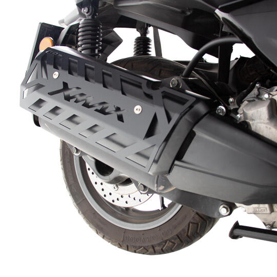 GP Kompozit Yamaha XMAX 250 2018-2024 Uyumlu Egzoz Koruma Kapağı Siyah - 4