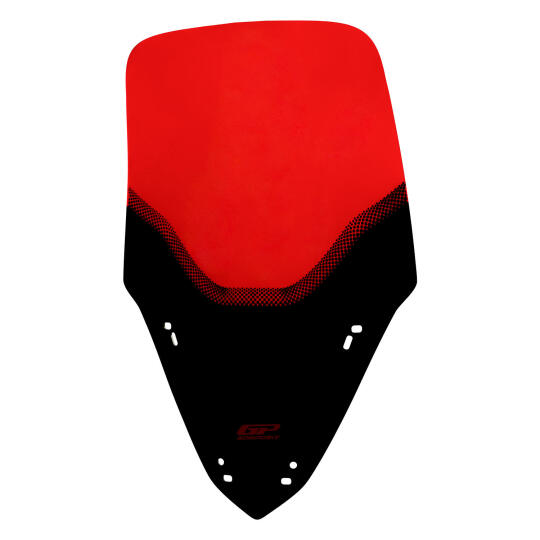 GP Kompozit Yamaha XMAX 250 2024-2026 Uyumlu Baskılı Ön Cam Kırmızı (1)