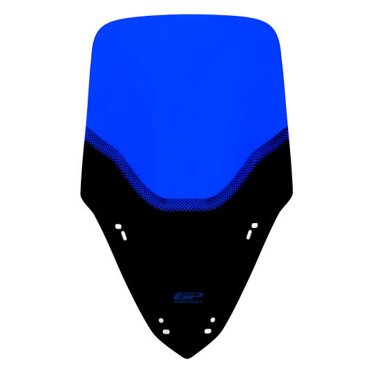 GP Kompozit Yamaha XMAX 250 2024-2026 Uyumlu Baskılı Ön Cam Mavi