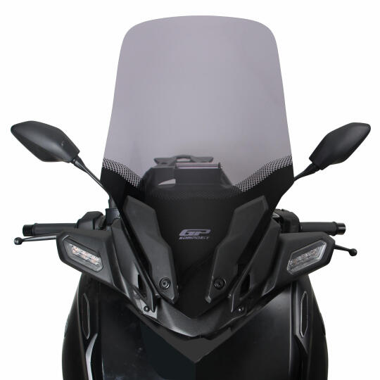 GP Kompozit Yamaha XMAX 250 2024-2026 Uyumlu Ön Cam Şeffaf (1)