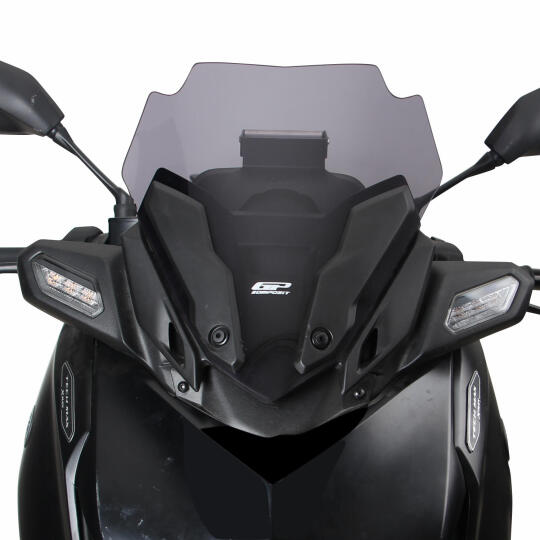 GP Kompozit Yamaha XMAX 250 2024-2026 Uyumlu Spor Ön Cam Füme (1)