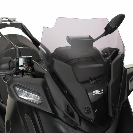 GP Kompozit Yamaha XMAX 250 2024-2026 Uyumlu Spor Ön Cam Füme - 4