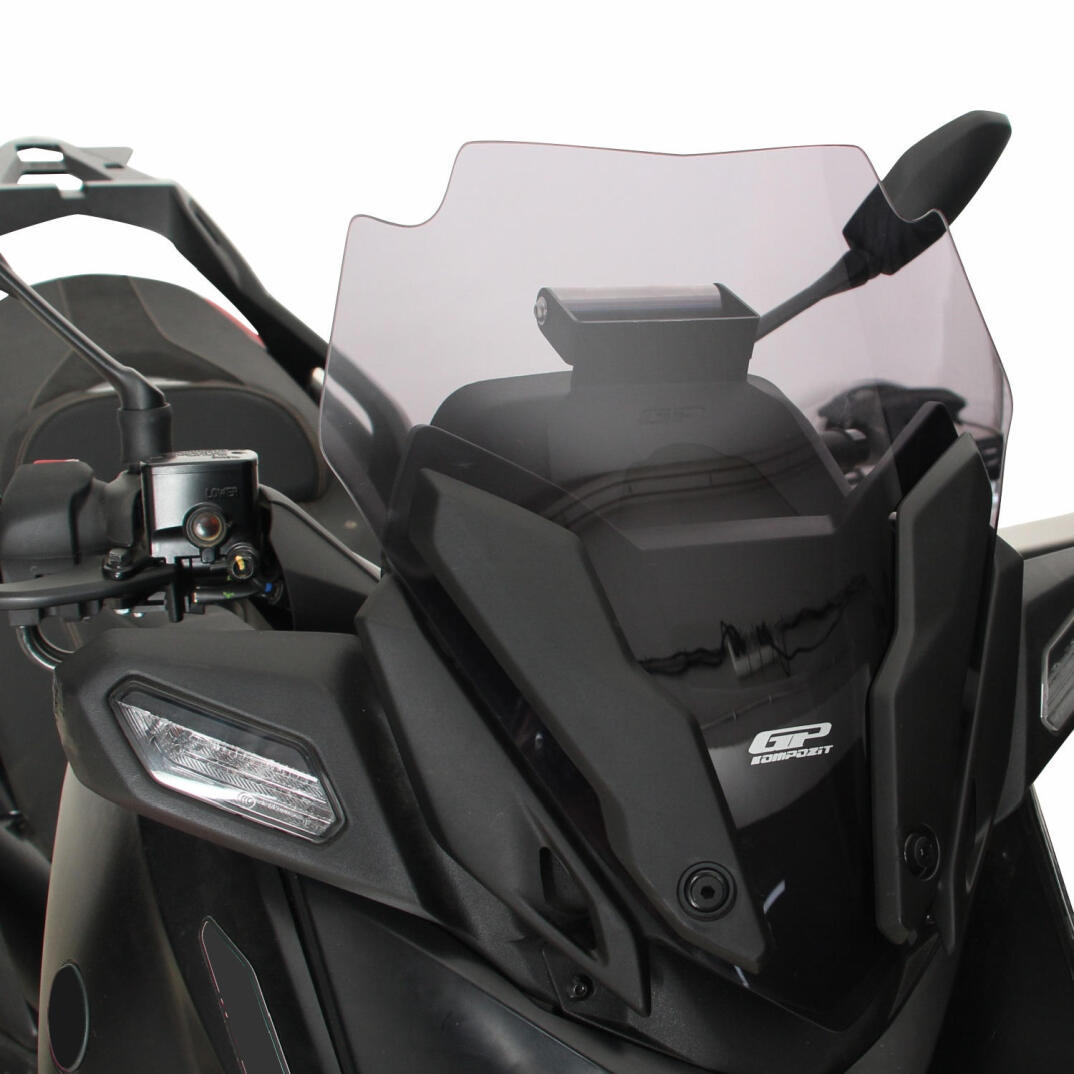 GP Kompozit Yamaha XMAX 250 2024-2026 Uyumlu Spor Ön Cam Füme - 4