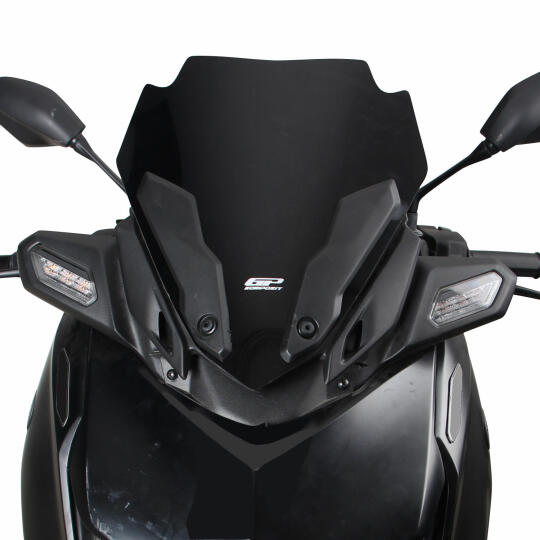 GP Kompozit Yamaha XMAX 250 2024-2026 Uyumlu Spor Ön Cam Siyah - 2