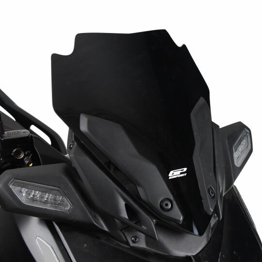 GP Kompozit Yamaha XMAX 250 2024-2026 Uyumlu Spor Ön Cam Siyah - 4