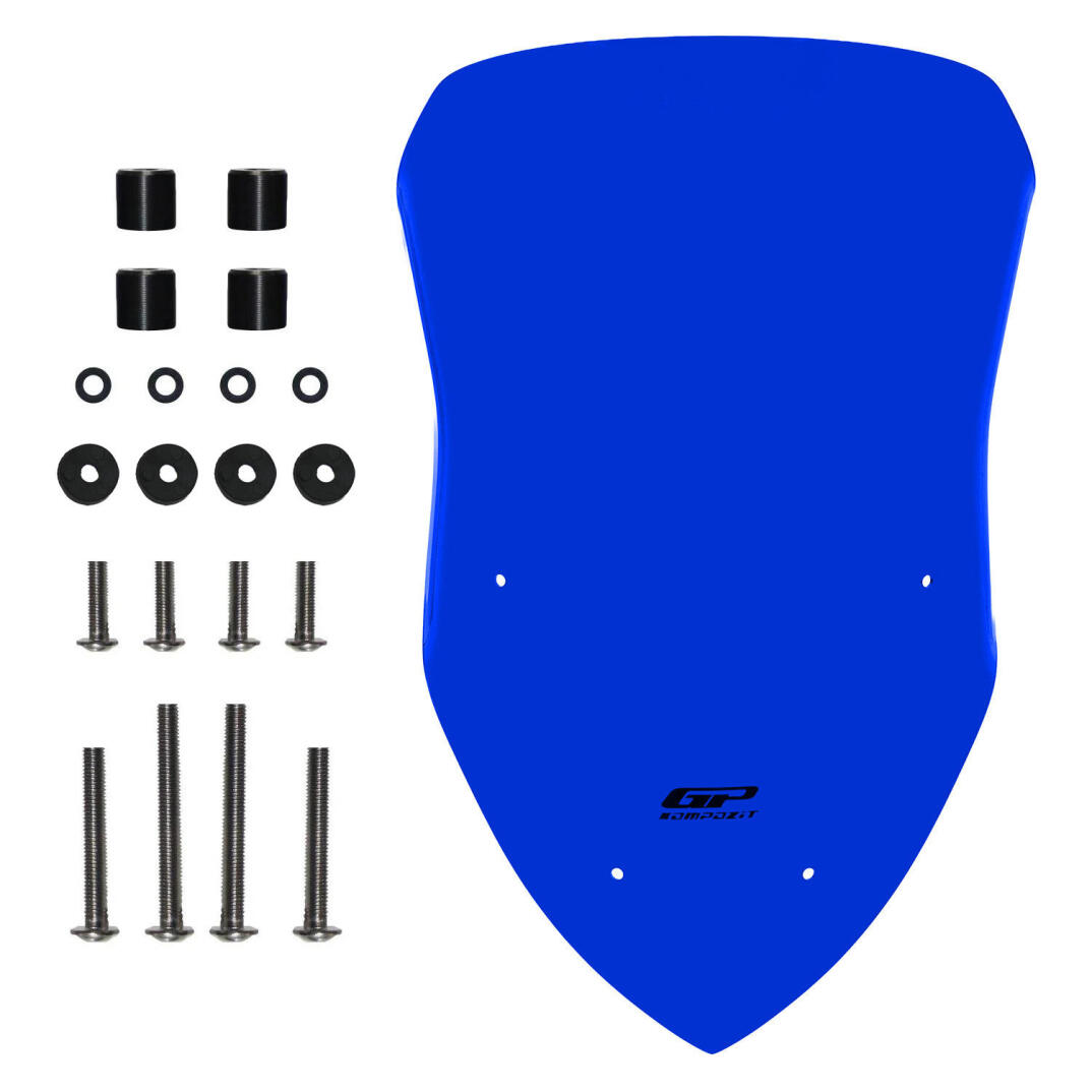 GP Kompozit Yamaha XMAX 250 / 300 / 400 2018-2023 Uyumlu Ön Cam Mavi - 4