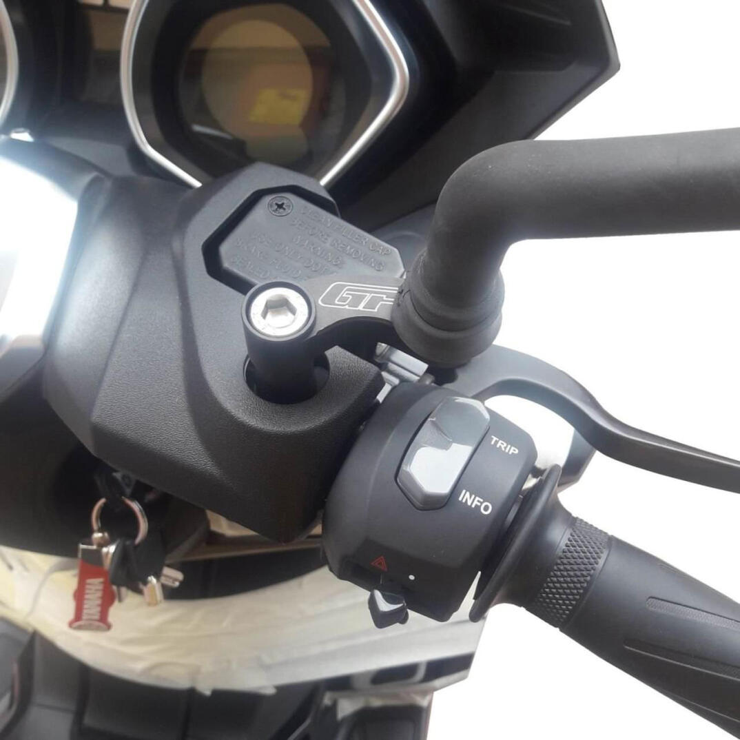 GP Kompozit Yamaha XMAX 250 / 400 2014-2017 Uyumlu Ayna Genişletme Siyah - 5