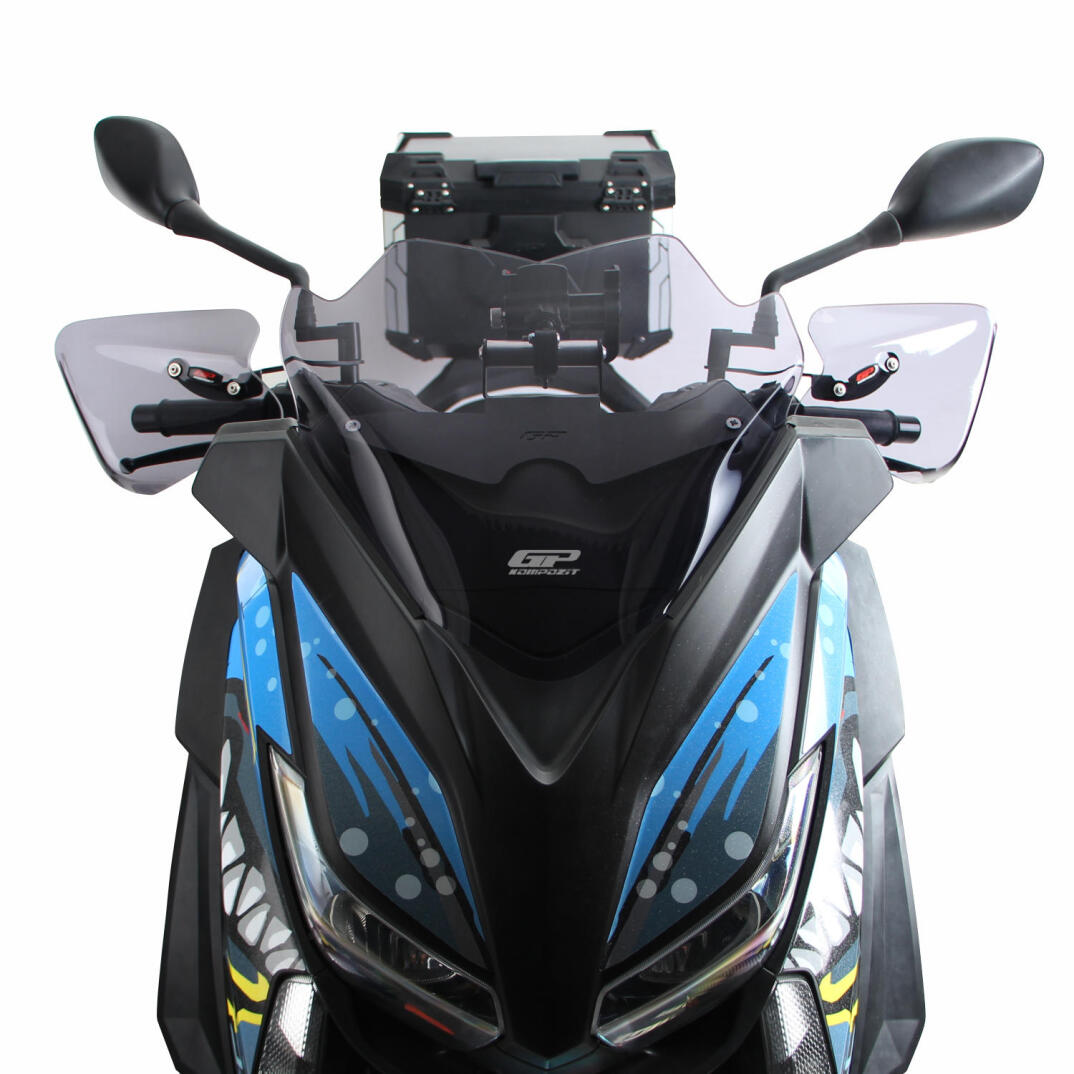 GP Kompozit Yamaha XMAX 250 / 400 2014-2017 Uyumlu Spor Ön Cam Füme - 2